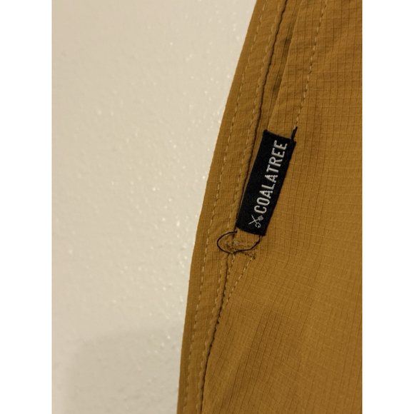 Coalatree Pants L Regular Yellow Trailhead Adventure Hiking Outdoor Ripstop - Picture 2 of 9